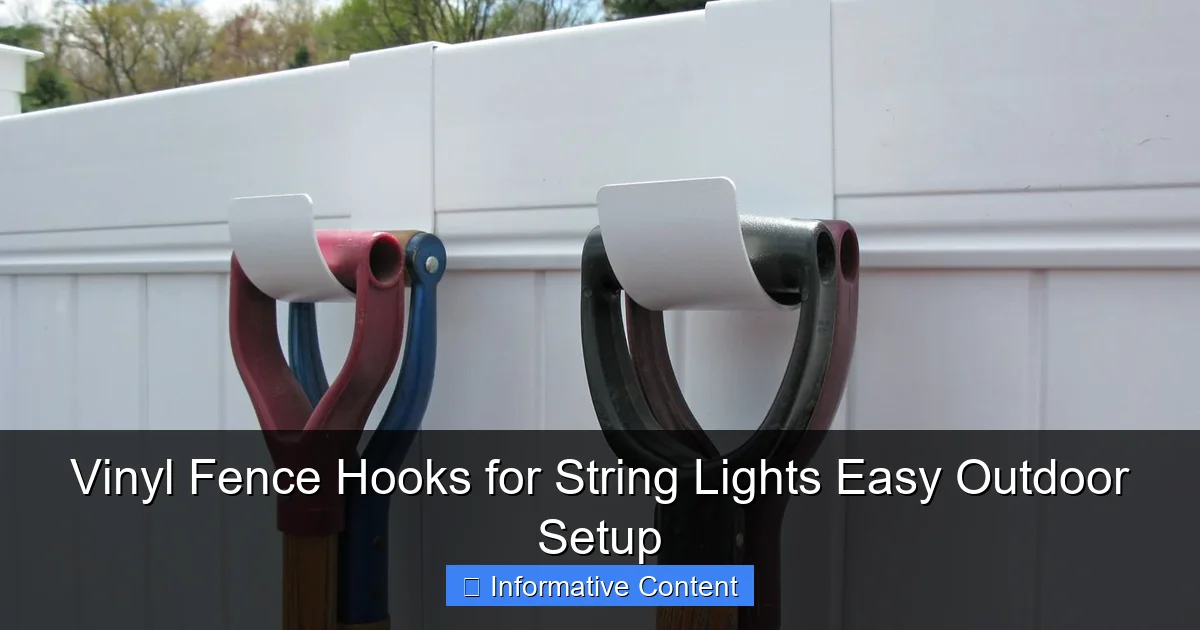 Vinyl Fence Hooks for String Lights Easy Outdoor Setup