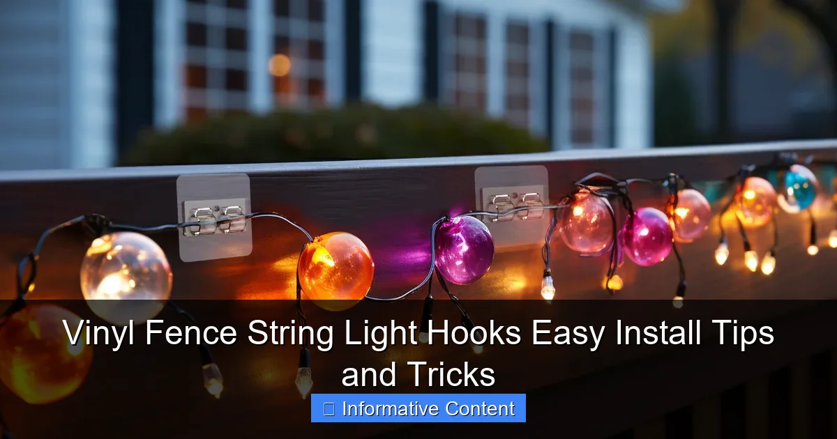 Vinyl Fence String Light Hooks Easy Install Tips and Tricks