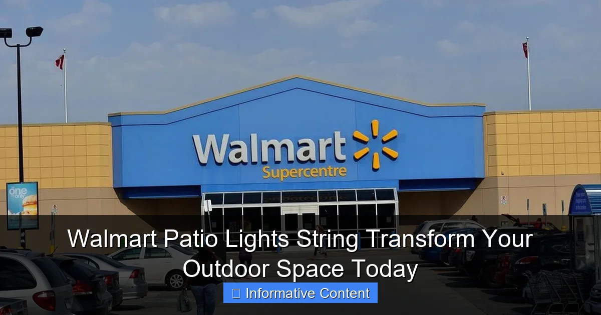 Walmart Patio Lights String Transform Your Outdoor Space Today