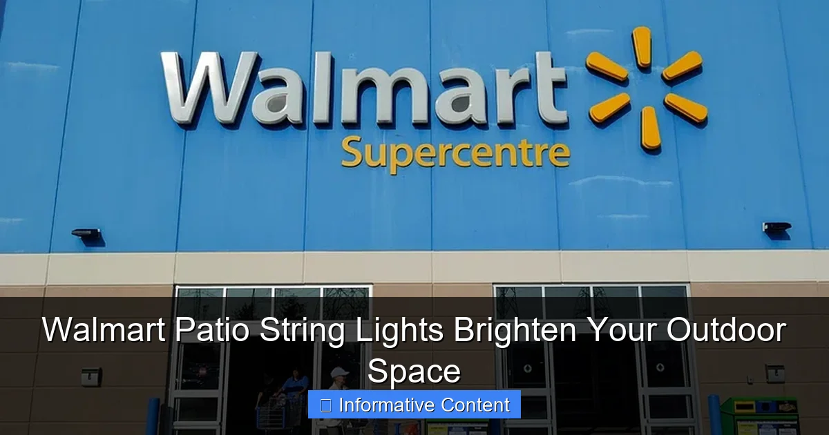 Walmart Patio String Lights Brighten Your Outdoor Space