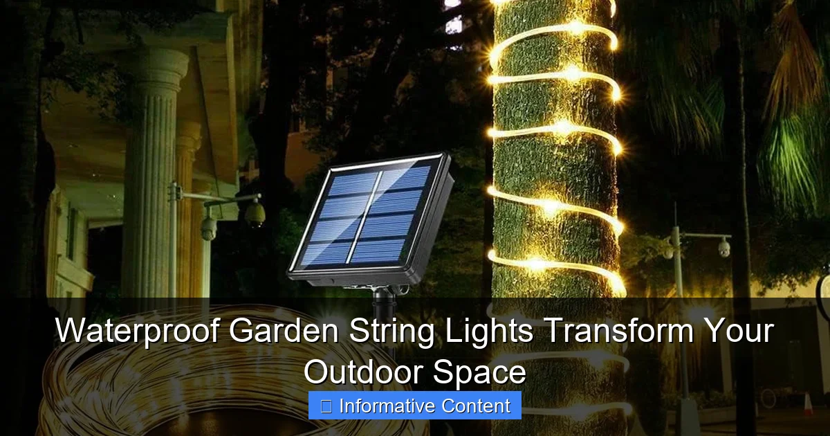 Waterproof Garden String Lights Transform Your Outdoor Space