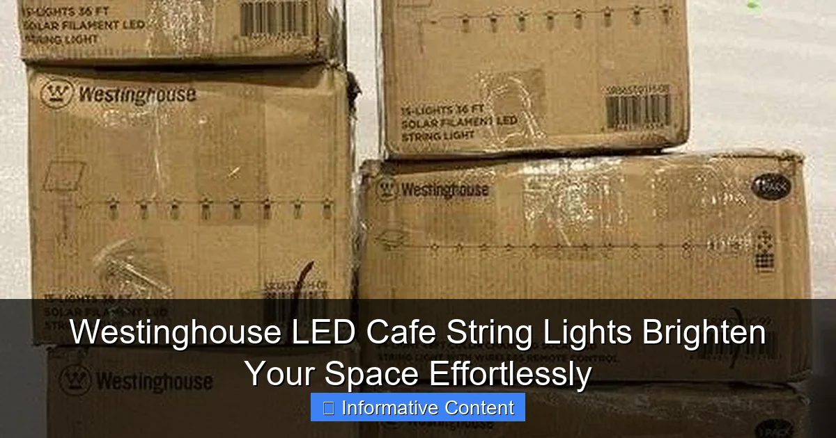 Westinghouse LED Cafe String Lights Brighten Your Space Effortlessly