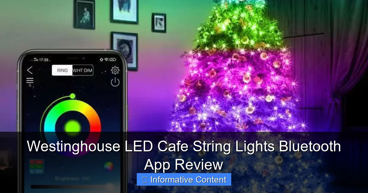 Westinghouse LED Cafe String Lights Bluetooth App Review