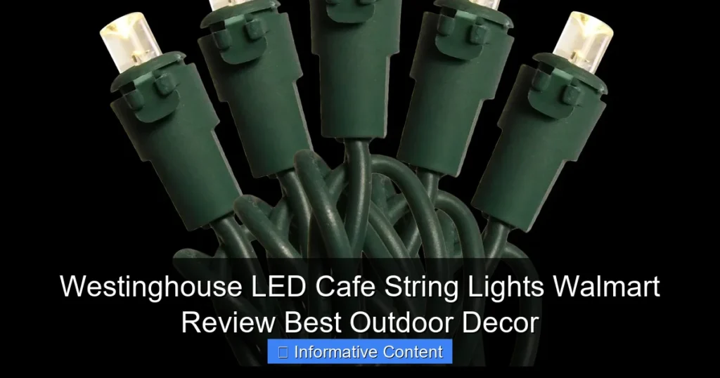Westinghouse LED Cafe String Lights Walmart Review Best Outdoor Decor