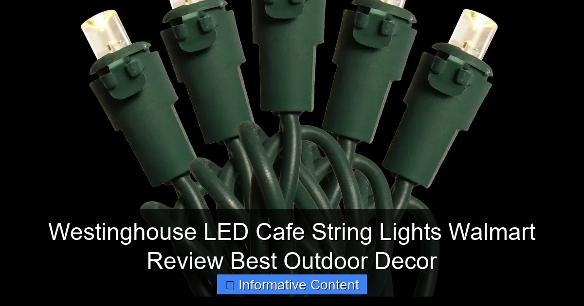 Westinghouse LED Cafe String Lights Walmart Review Best Outdoor Decor