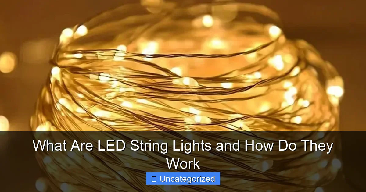 What Are LED String Lights and How Do They Work