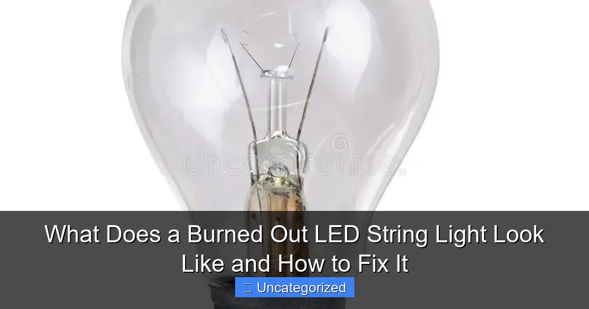 What Does a Burned Out LED String Light Look Like and How to Fix It