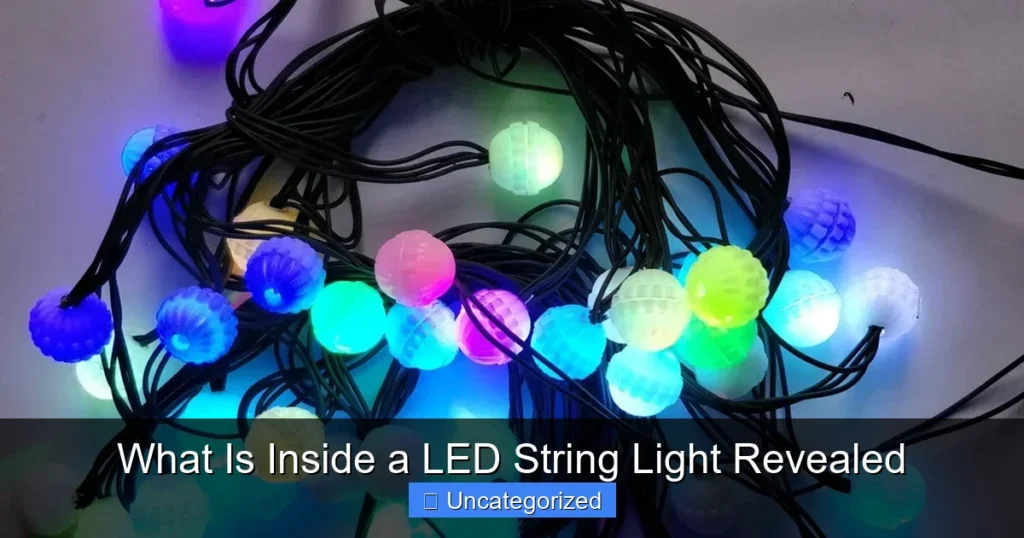 What Is Inside a LED String Light Revealed