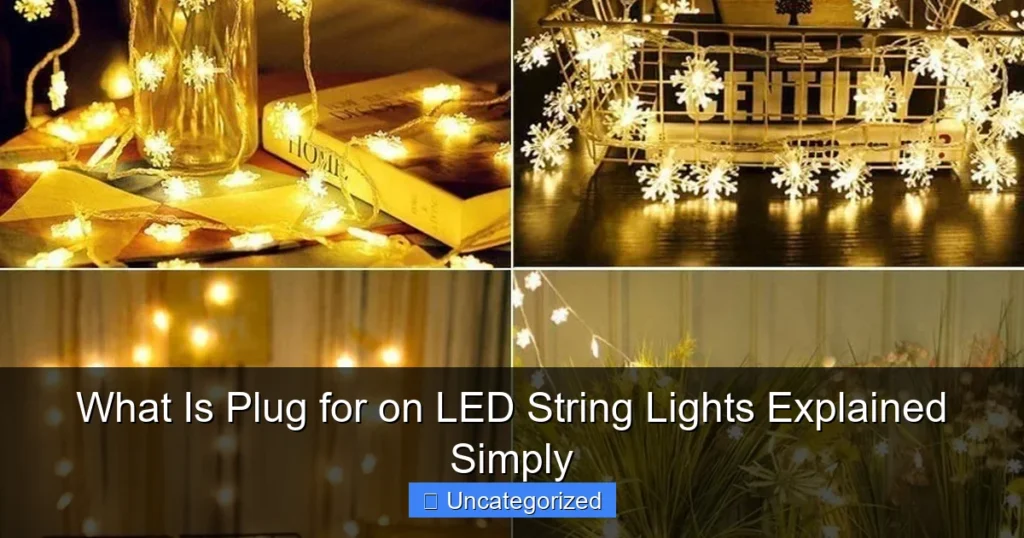 What Is Plug for on LED String Lights Explained Simply