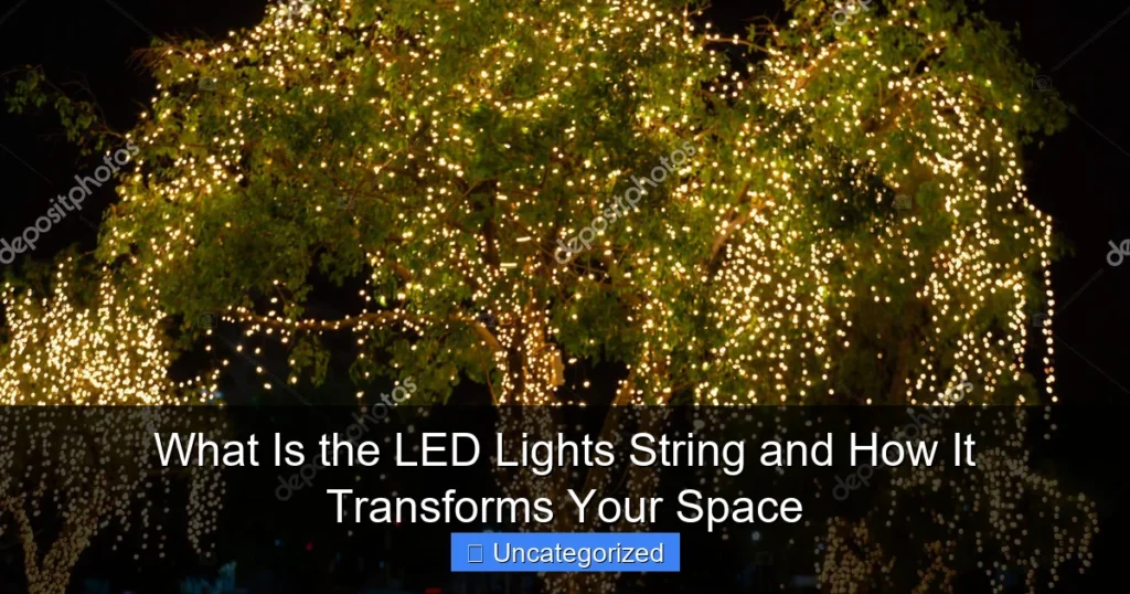 What Is the LED Lights String and How It Transforms Your Space