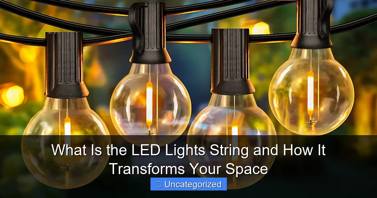 What Is the LED Lights String and How It Transforms Your Space