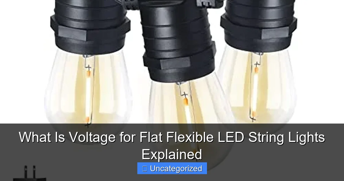 What Is Voltage for Flat Flexible LED String Lights Explained
