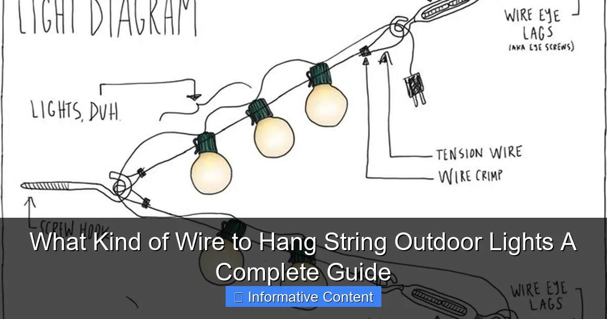What Kind of Wire to Hang String Outdoor Lights A Complete Guide