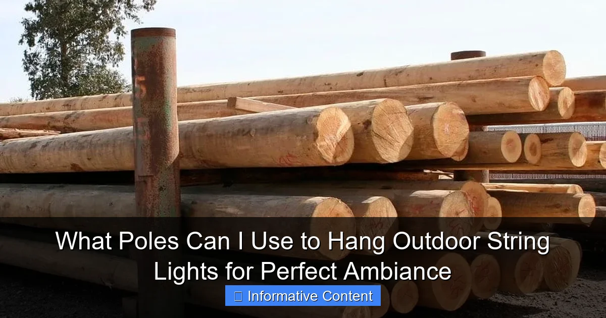 What Poles Can I Use to Hang Outdoor String Lights for Perfect Ambiance