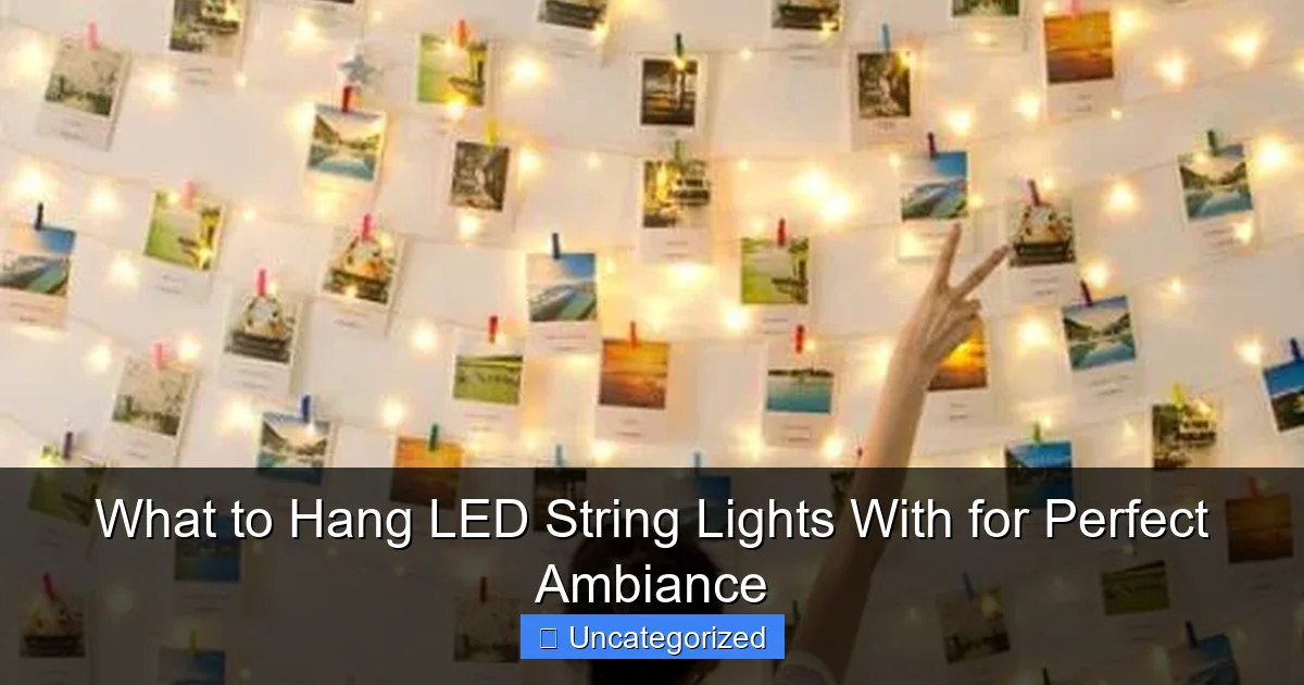 What to Hang LED String Lights With for Perfect Ambiance