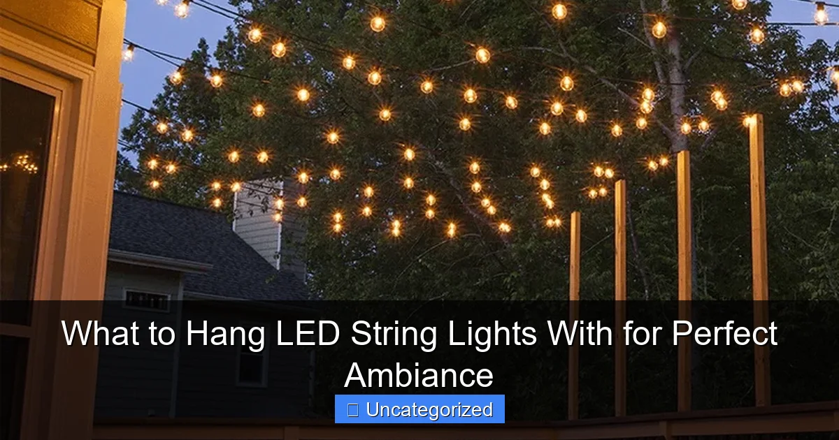 What to Hang LED String Lights With for Perfect Ambiance
