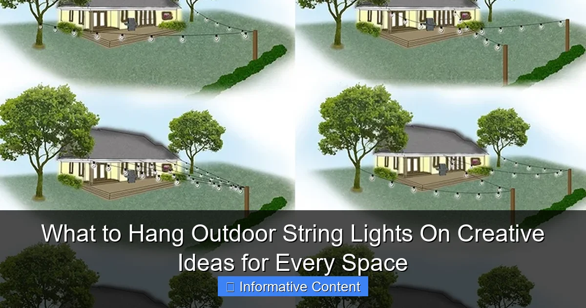 What to Hang Outdoor String Lights On Creative Ideas for Every Space