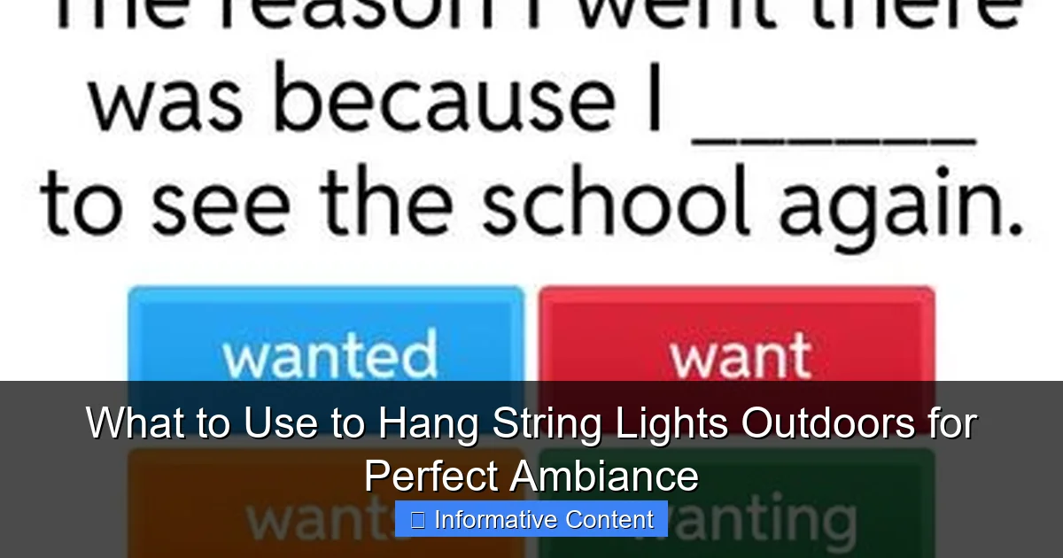 What to Use to Hang String Lights Outdoors for Perfect Ambiance
