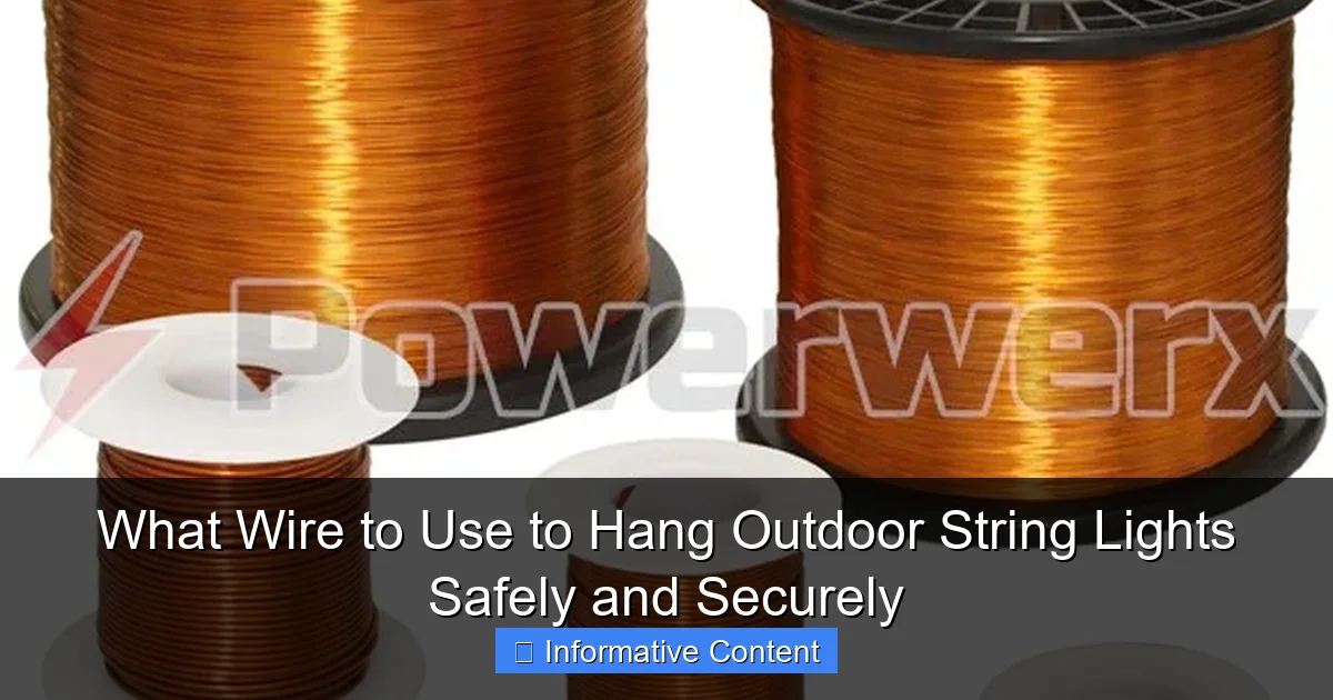 What Wire to Use to Hang Outdoor String Lights Safely and Securely