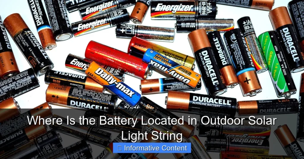 Where Is the Battery Located in Outdoor Solar Light String