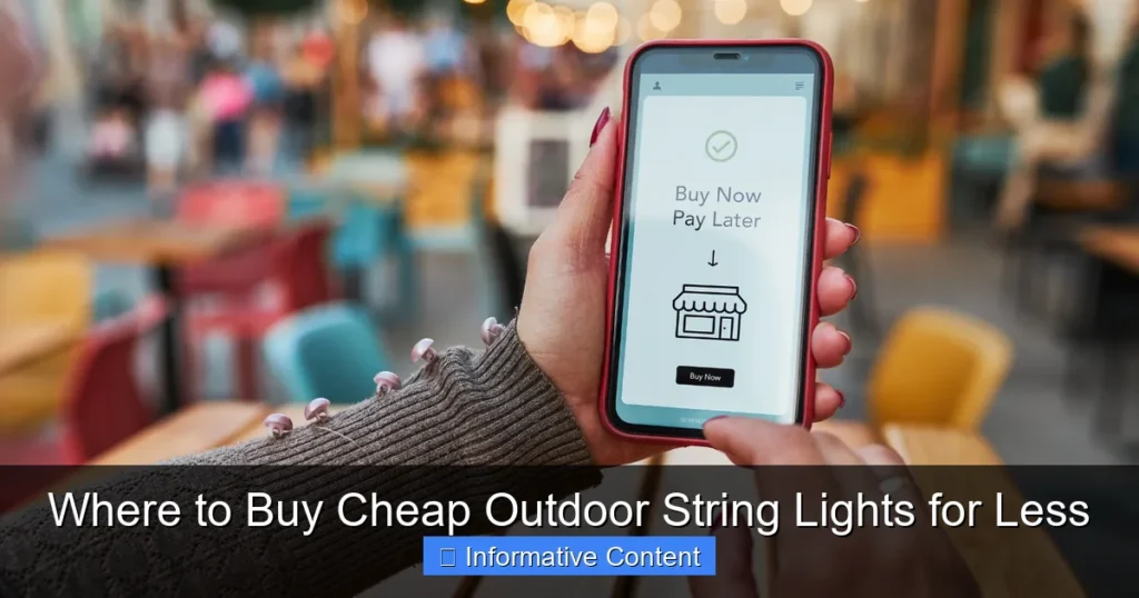 Where to Buy Cheap Outdoor String Lights for Less
