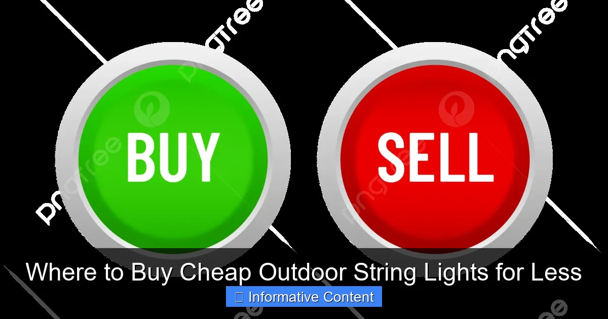 Where to Buy Cheap Outdoor String Lights for Less