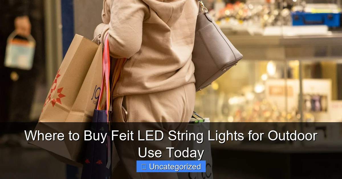 Where to Buy Feit LED String Lights for Outdoor Use Today