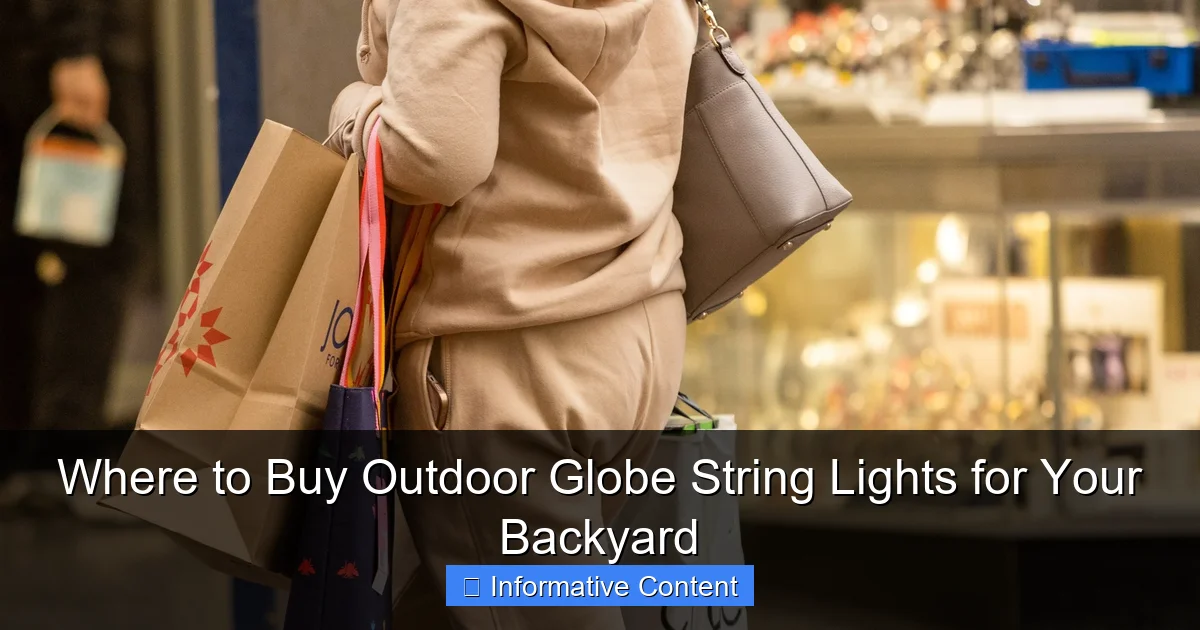 Where to Buy Outdoor Globe String Lights for Your Backyard