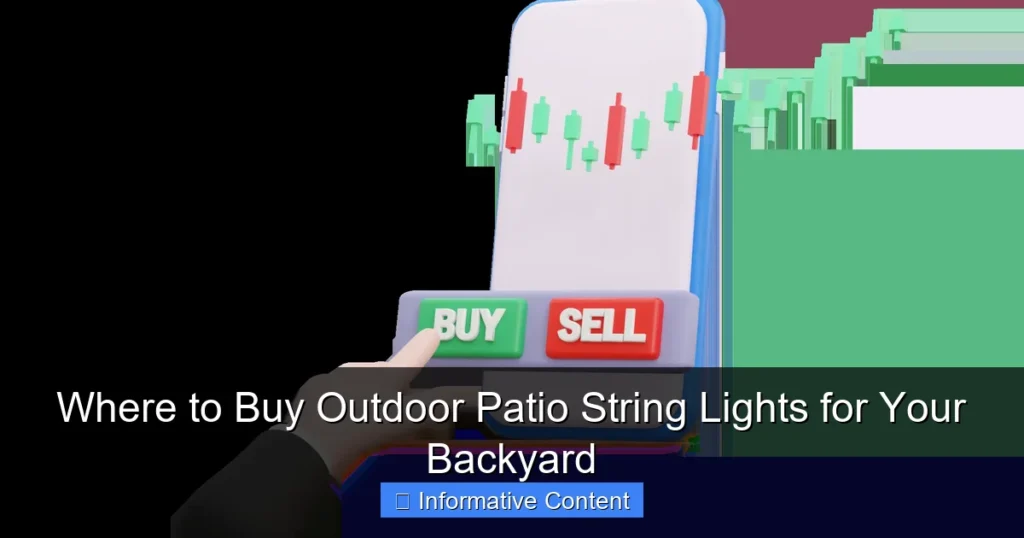 Where to Buy Outdoor Patio String Lights for Your Backyard