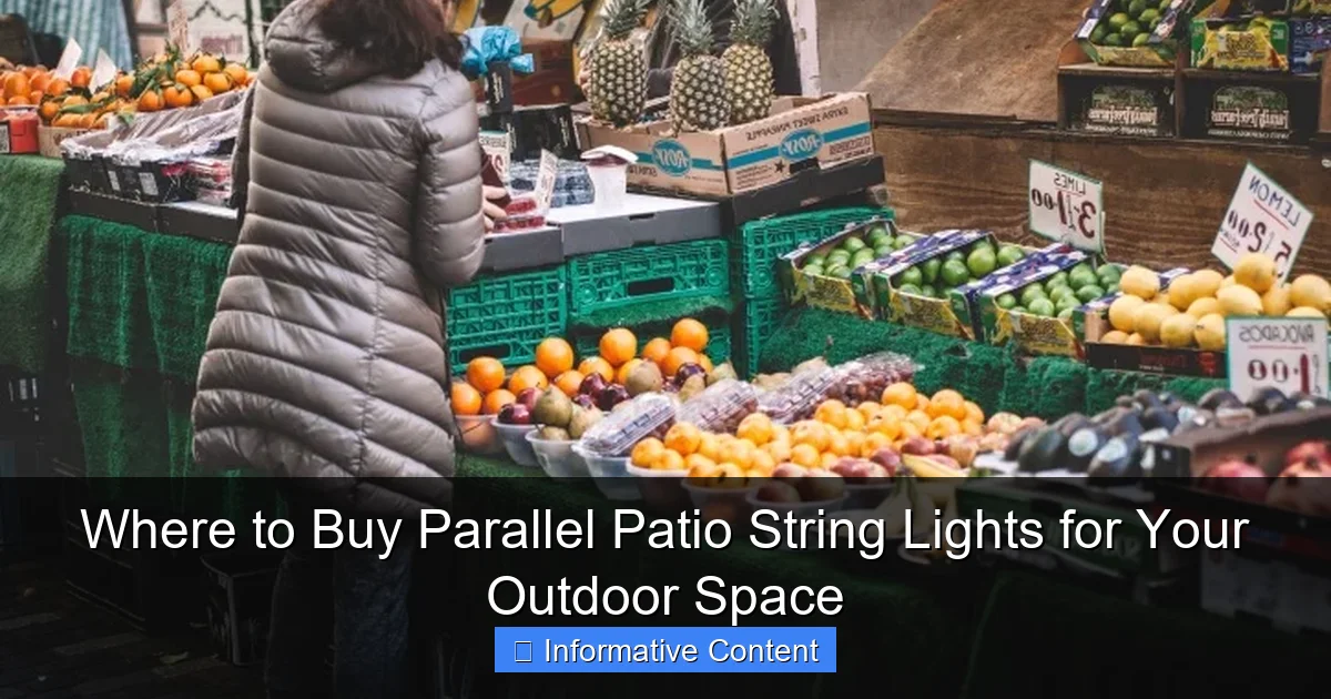 Where to Buy Parallel Patio String Lights for Your Outdoor Space