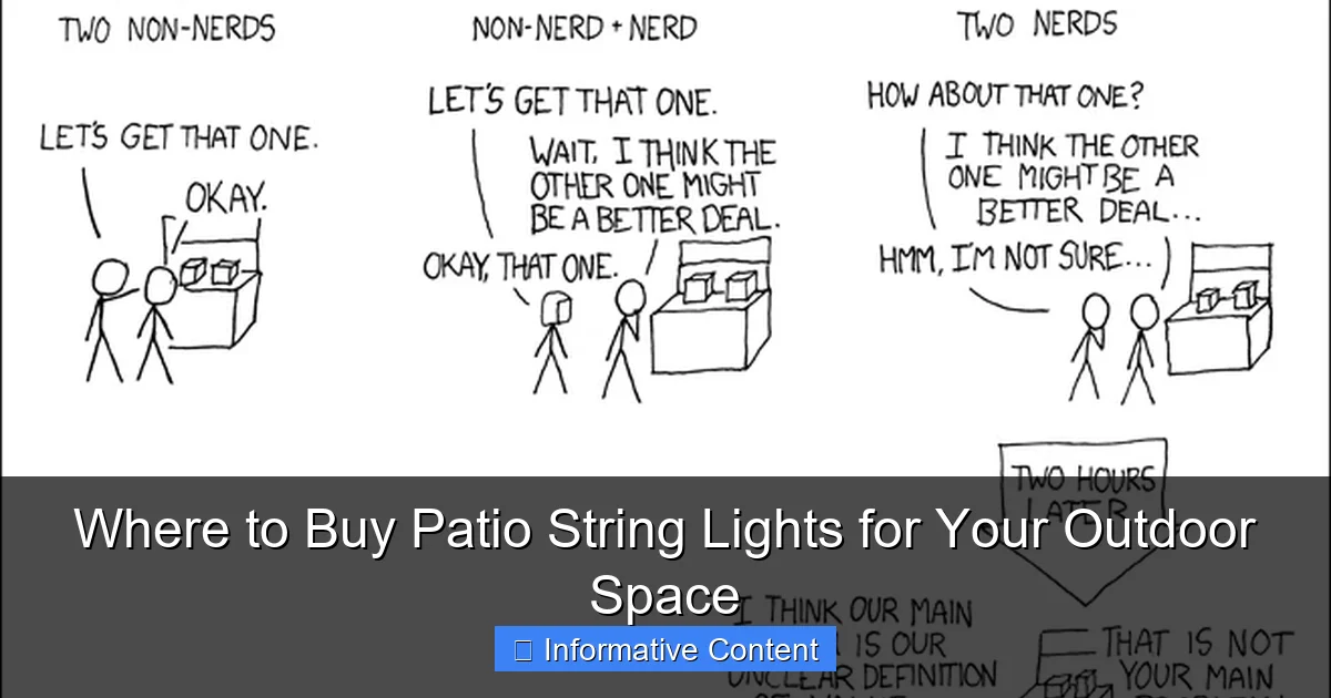 Where to Buy Patio String Lights for Your Outdoor Space