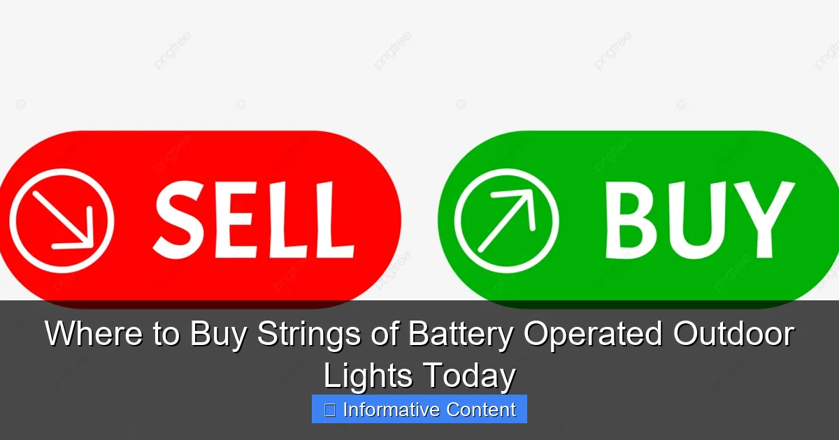 Where to Buy Strings of Battery Operated Outdoor Lights Today
