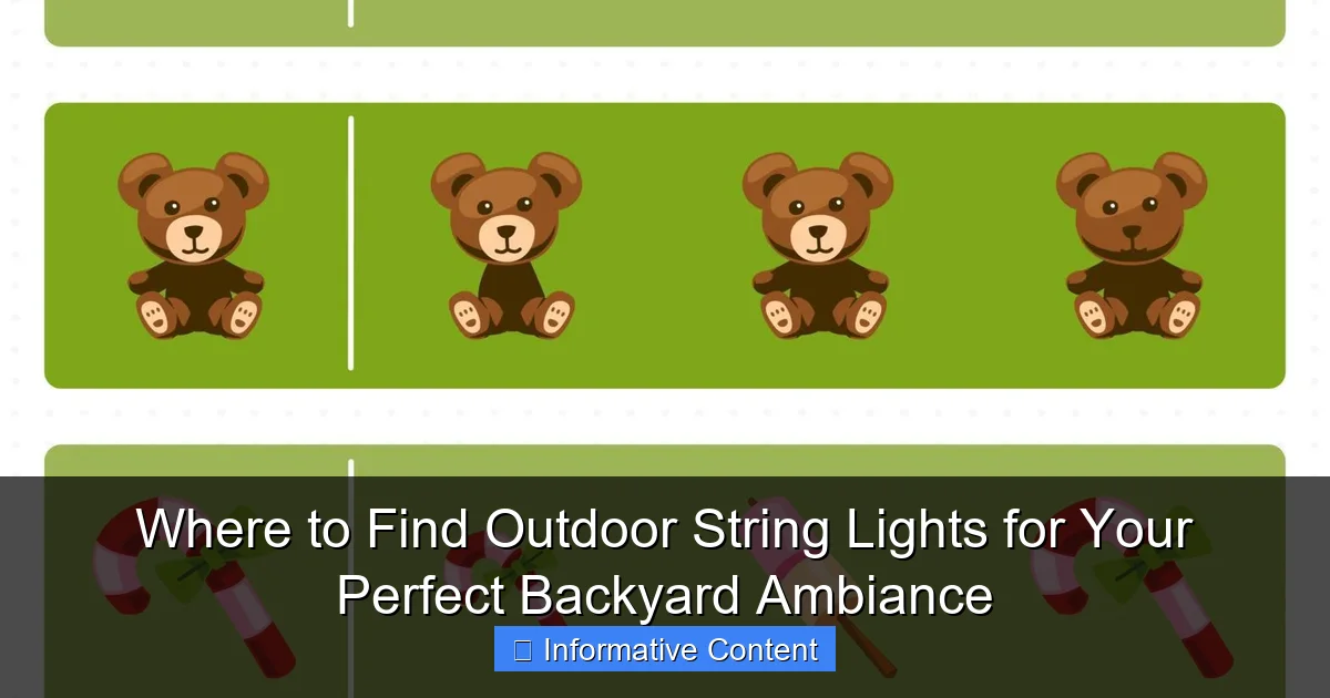 Where to Find Outdoor String Lights for Your Perfect Backyard Ambiance
