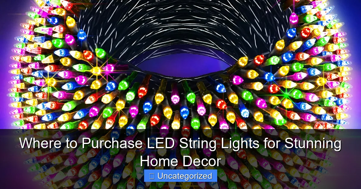 Where to Purchase LED String Lights for Stunning Home Decor