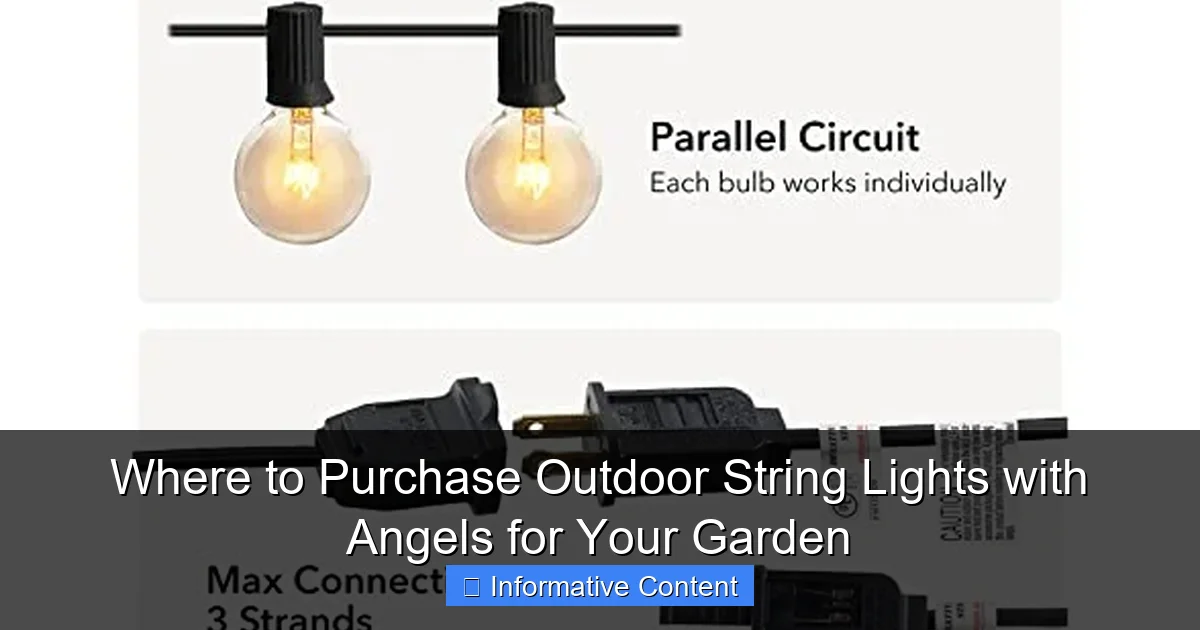 Where to Purchase Outdoor String Lights with Angels for Your Garden