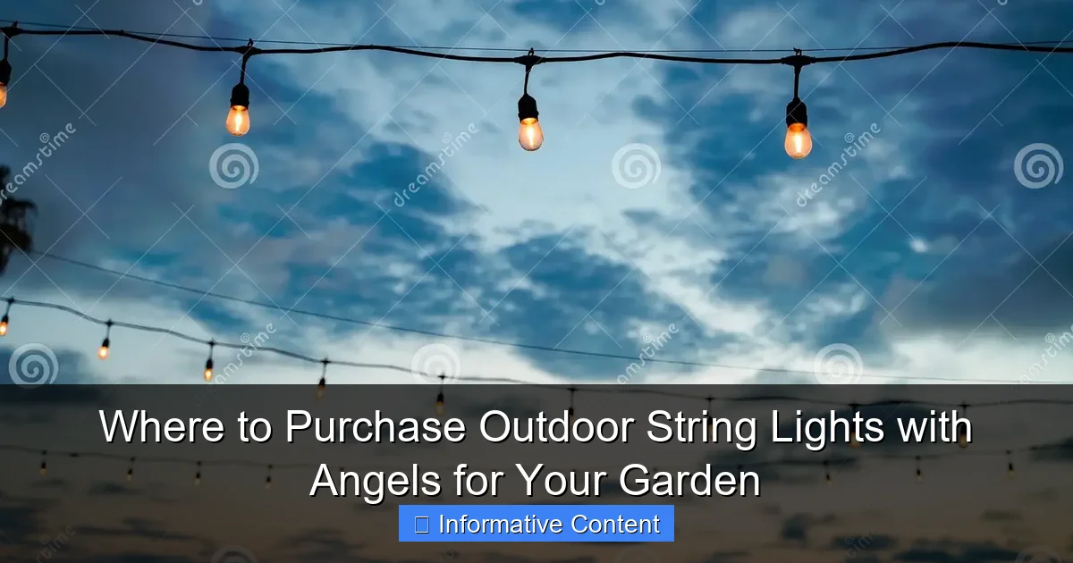 Where to Purchase Outdoor String Lights with Angels for Your Garden