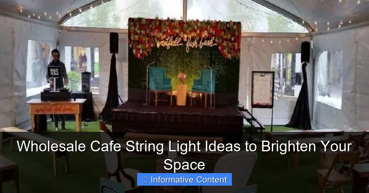 Wholesale Cafe String Light Ideas to Brighten Your Space