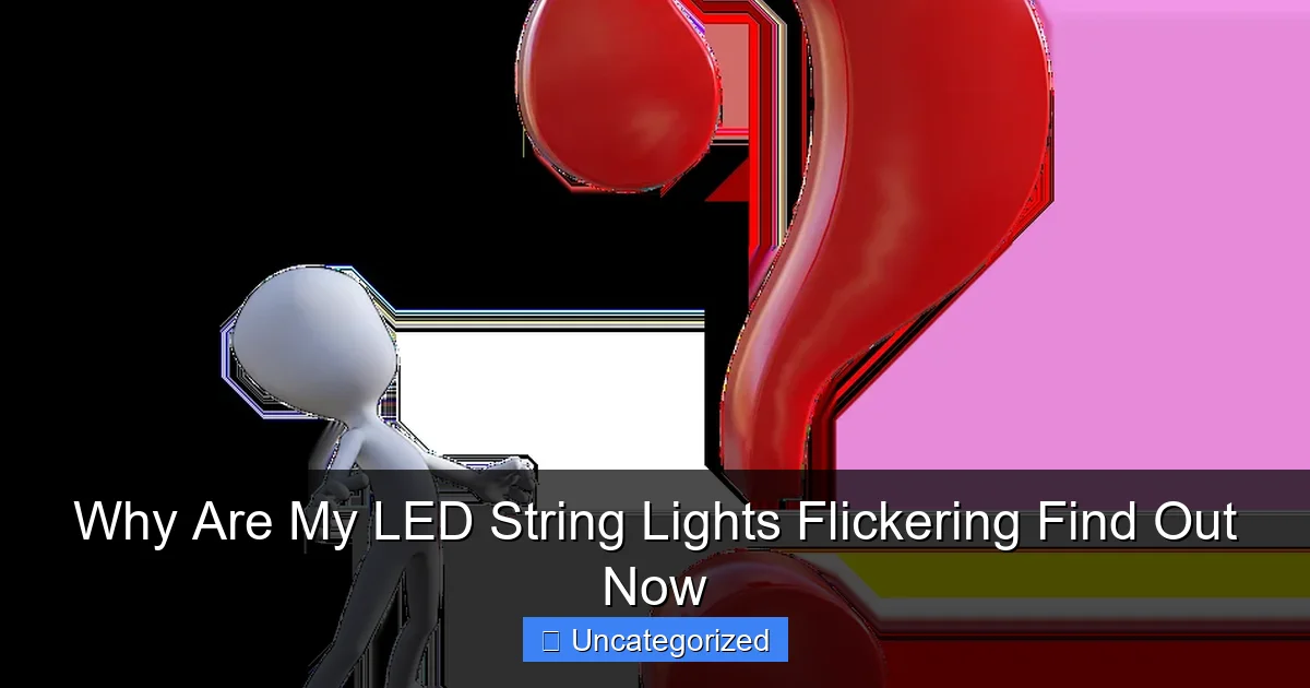 Why Are My LED String Lights Flickering Find Out Now