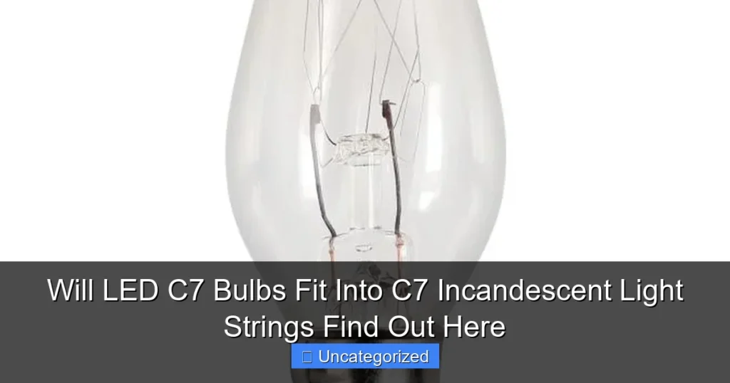 Will LED C7 Bulbs Fit Into C7 Incandescent Light Strings Find Out Here