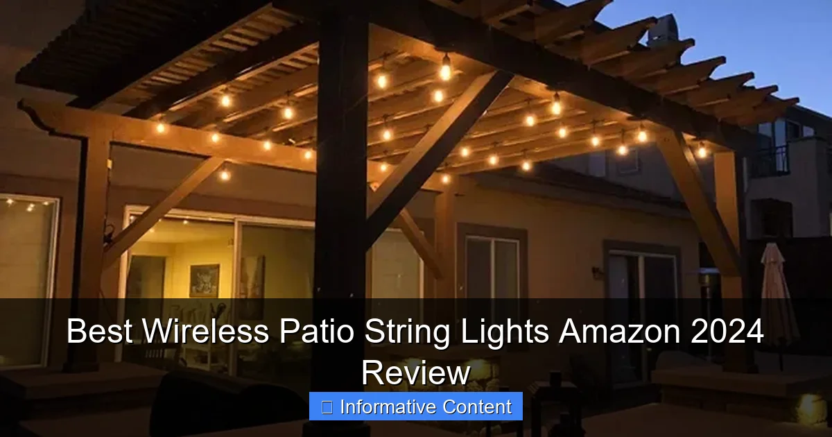 Best Wireless Patio String Lights Amazon 2024 Review