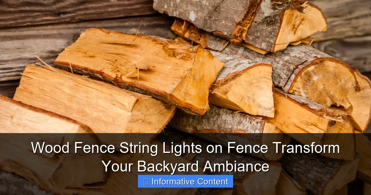 Wood Fence String Lights on Fence Transform Your Backyard Ambiance