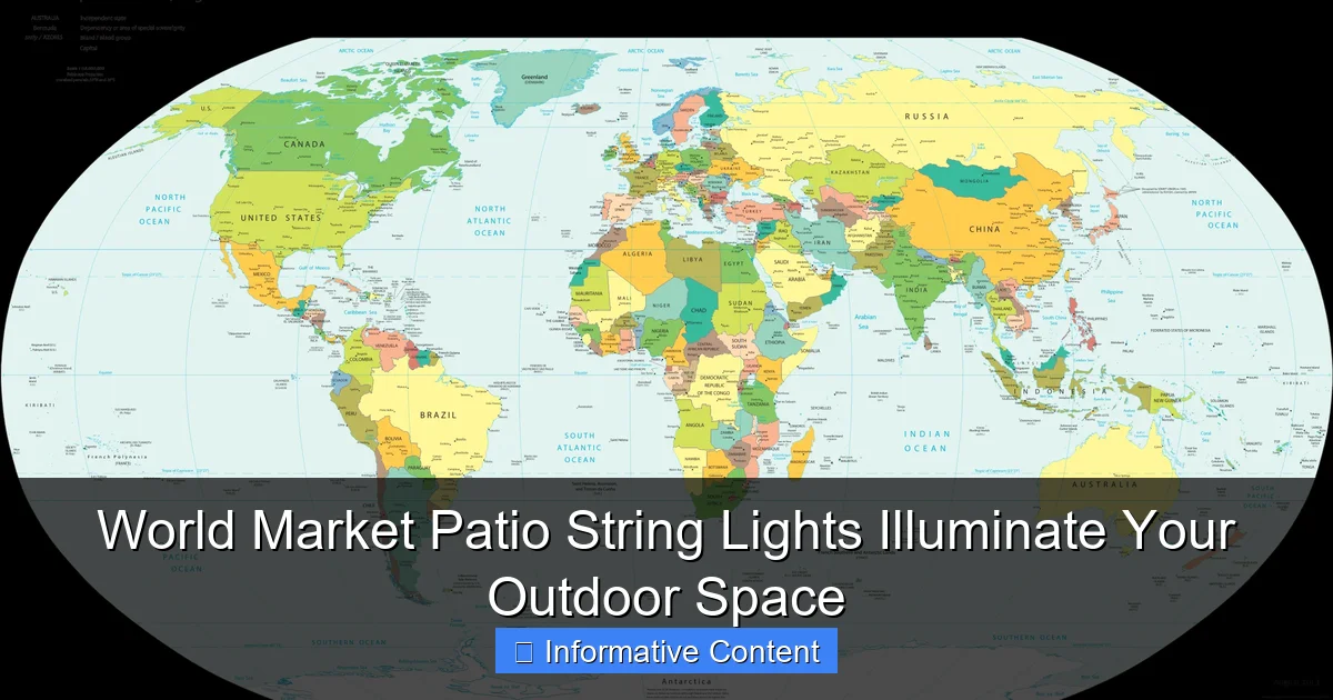 World Market Patio String Lights Illuminate Your Outdoor Space