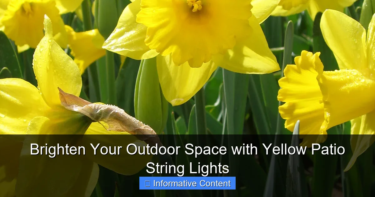 Brighten Your Outdoor Space with Yellow Patio String Lights