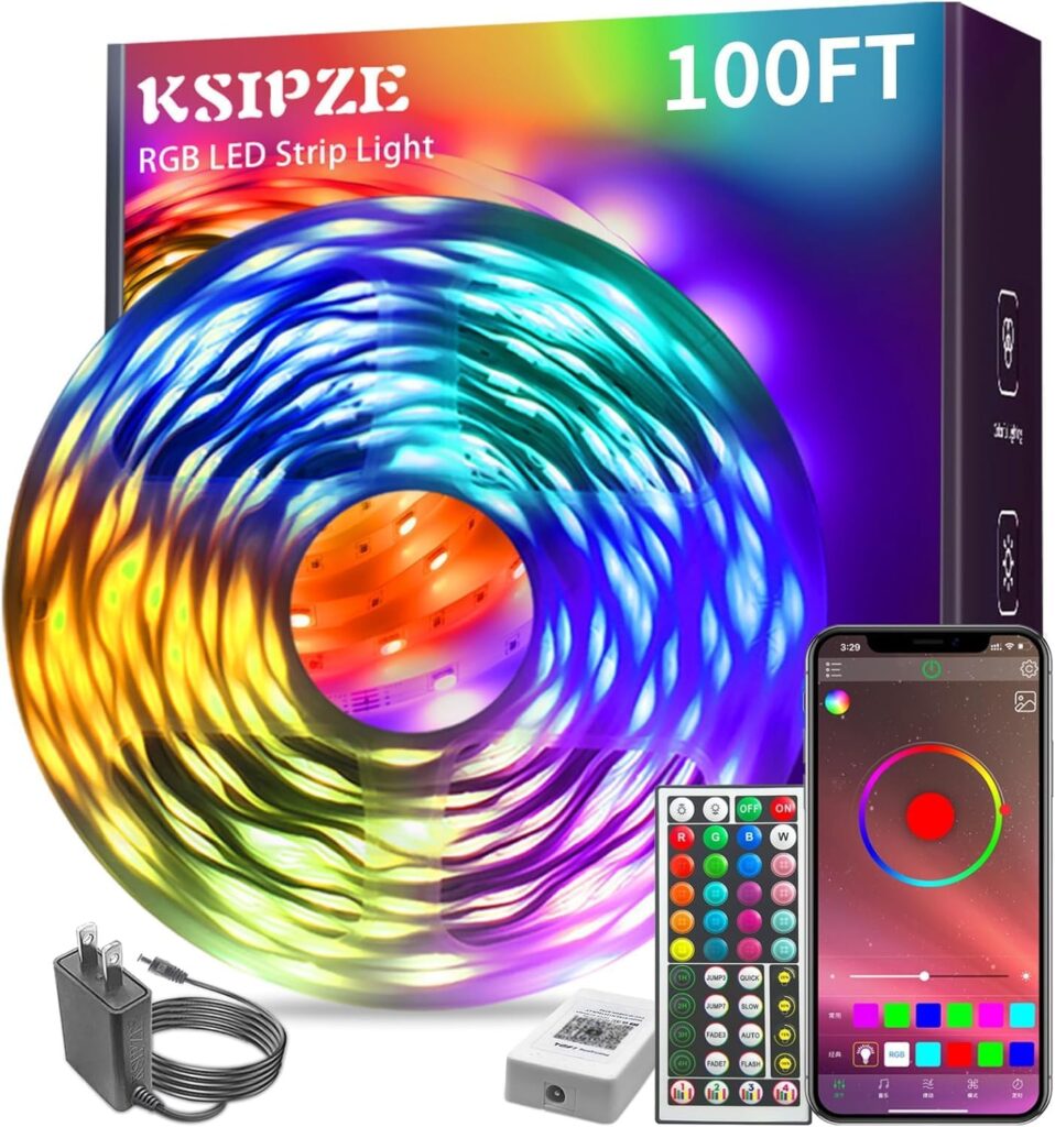 KSIPZE 100ft LED Strip Lights Review 2026: Best RGB Music Sync Smart Lights?
