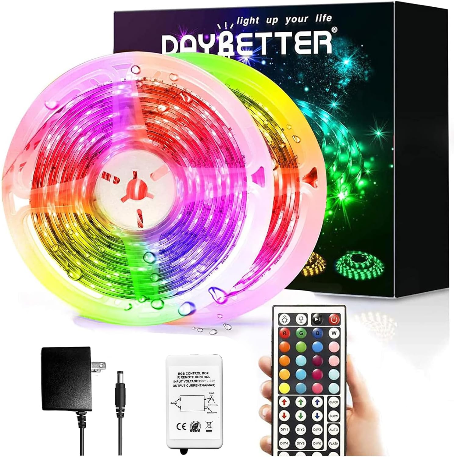 DAYBETTER LED Strip Lights Review 2026: Best 32.8ft Waterproof Color Changing Ta