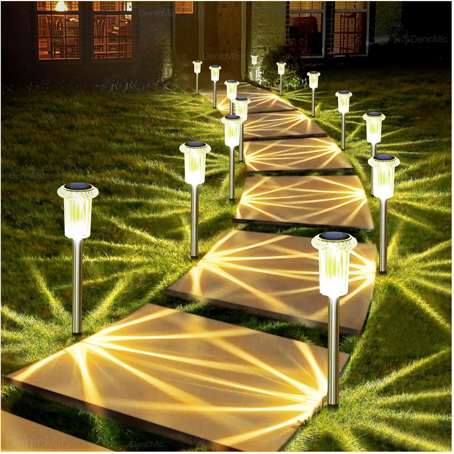 DenicMic Solar Lights Outdoor Review 2026: Best 10-Pack Warm White LED Path Ligh