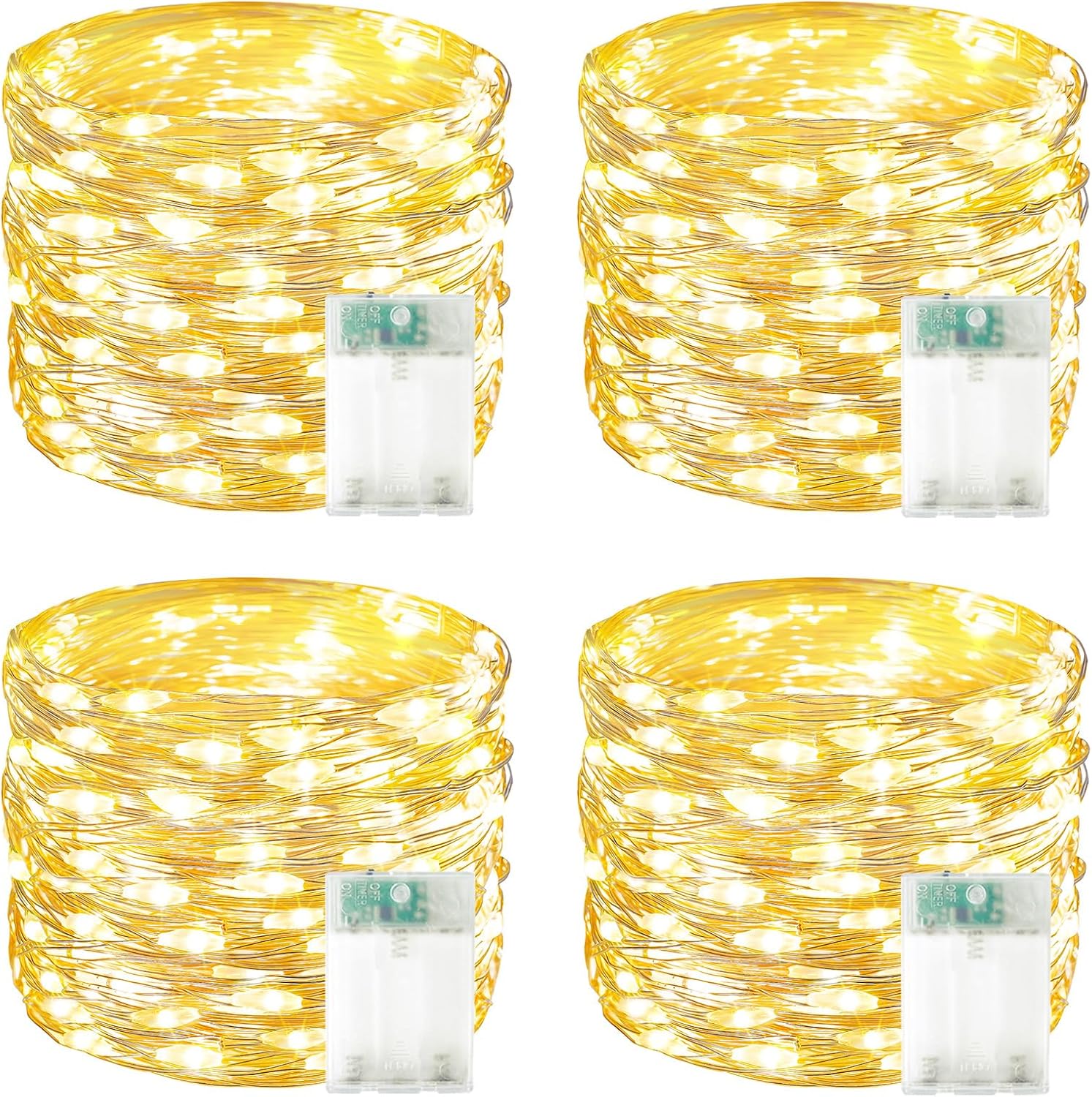 4 Pack 60 LED Fairy Lights Review 2026: Best Waterproof Twinkle Lights for Indoo