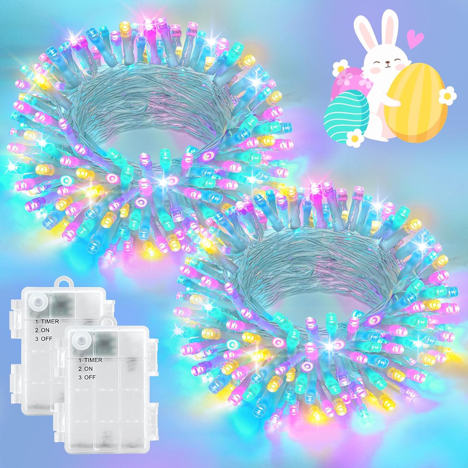 Pastel Easter Lights String Review 2026: 100LED 33ft Waterproof Decor for Home &