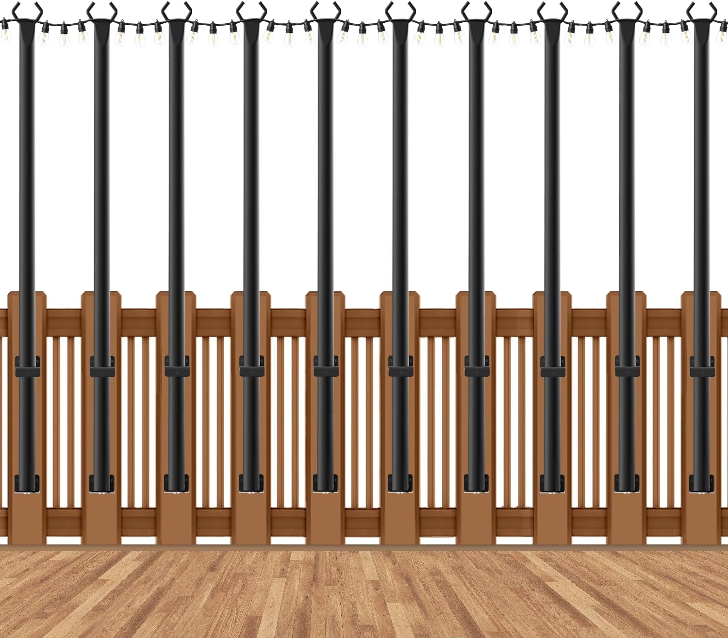 10 Pack String Light Poles Review 2026: Best 5ft Metal Poles for Outdoor Deck Li